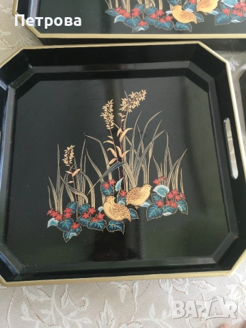 Комплект подноси и чиниики. , снимка 2 - Колекции - 54236238