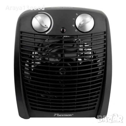Компактна вентилаторна печка Bestron AFH211B 2000W, черна, снимка 3 - Отоплителни печки - 53884118