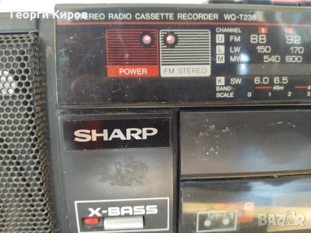 радиокасетофон Sharp WQ - T 238H, снимка 2 - Радиокасетофони, транзистори - 52687989