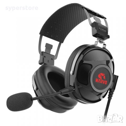 Слушалки с микрофон Геймърски Marvo HG9053 7.1 Черни Gaming Headphones