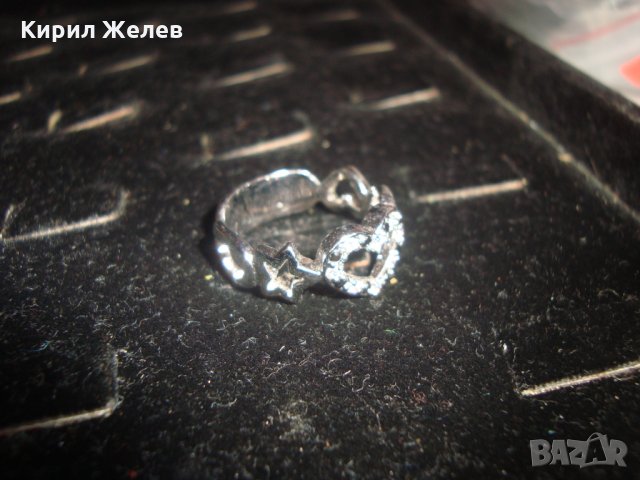 ФИН ДАМСКИ ПРЪСТЕН с БЯЛА ПОЗЛАТА и СКЪПИ КАМЪНИ 17140, снимка 6 - Пръстени - 31264045