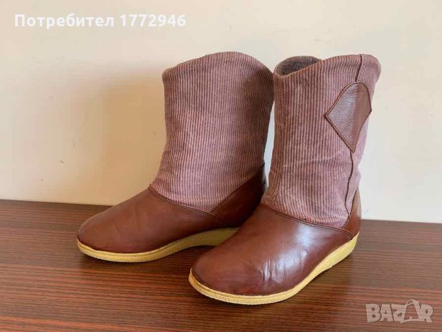 Боти от естествена кожа, подарък, снимка 1