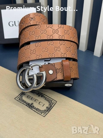 Колани Gucci от естествена кожа в кутия , снимка 7 - Колани - 53932877
