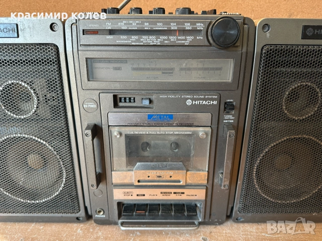 радиокасетофон "HITACHI TRK-9140E", снимка 3 - Радиокасетофони, транзистори - 53259534