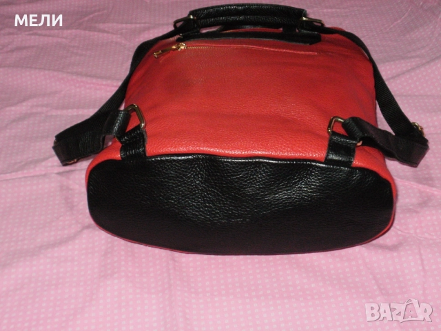 нова дамска раница естествена кожа, снимка 7 - Раници - 51811000