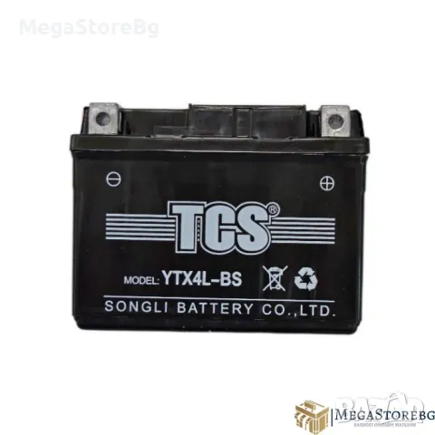 Акумулатор за мотор, мотоциклет, мотопед, скутер 50А , 4AH 12V / YTX4L-BS, снимка 2 - Аксесоари и консумативи - 49765814