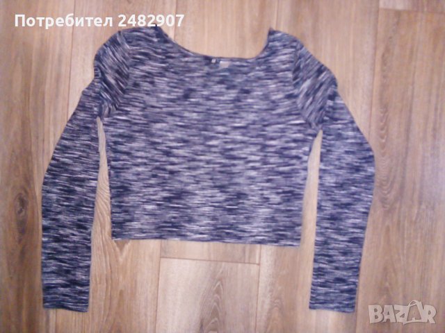 Дамска къса блуза, снимка 2 - Блузи с дълъг ръкав и пуловери - 39635915