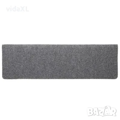 vidaXL Стелки за стъпала 10 бр светлосиви 65x21x4 см иглонабита тъкан（SKU:149729）, снимка 4 - Други - 48526538