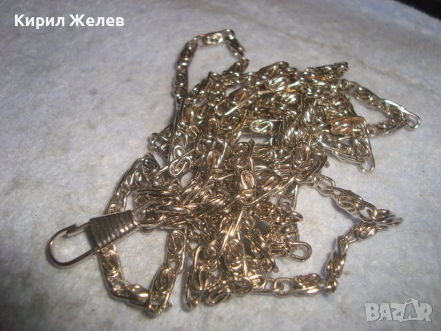 ЗДРАВА ДЪЛГА СТОМАНЕНА ВЕРИЖКА СИНДЖИРЧЕ КЮСТЕК РЕТРО ПЛЕТКА 56171, снимка 5 - Колиета, медальони, синджири - 37912726