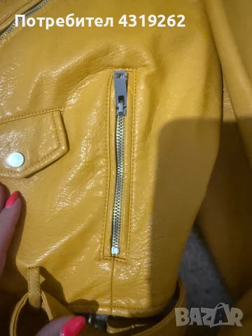 Кожено яке ZARA, снимка 5 - Якета - 50999251