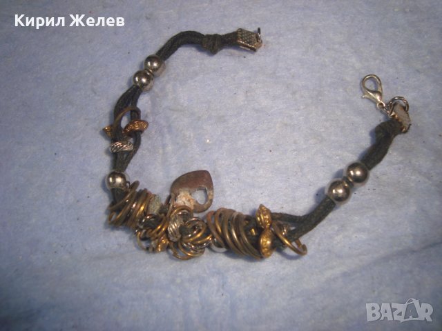 СТАРА РЕТРО СТИЛ ГРИВНА със СЪРЧИЦЕ - ВИСУЛКА 22771, снимка 3 - Гривни - 37076385