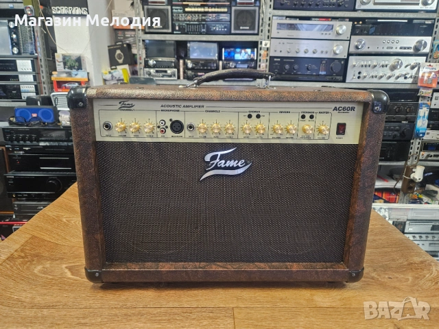 Китарно кубе Fame AC60R Acoustic Combo – Кристален звук за Вашата китара и вокал, снимка 2 - Тонколони - 53888974