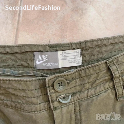 Дамски къси панталони Nike Sportswear цвят каки размер M, снимка 2 - Къси панталони и бермуди - 53218643