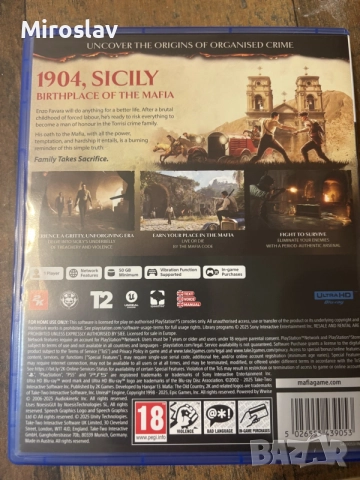 Mafia The Old Country PS5, снимка 2 - Игри за PlayStation - 56540338