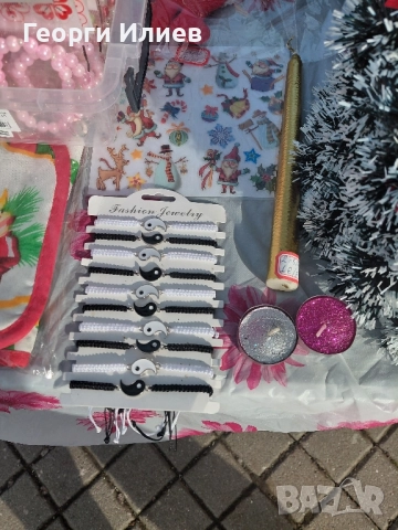 коледна украса и ръчно изработени гривни, снимка 5 - Декорация за дома - 52635795