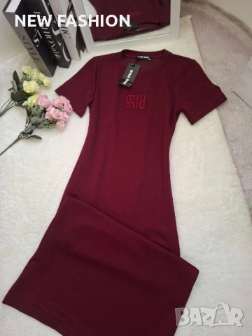 Разпродажба ✨ Дамска Памучна Рокля ✨MIU MIU , снимка 2 - Рокли - 52001159