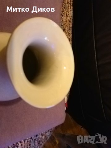 Ваза с рисунка за цветя порцелан Н-23см и фи 80мм, снимка 6 - Вази - 42797334