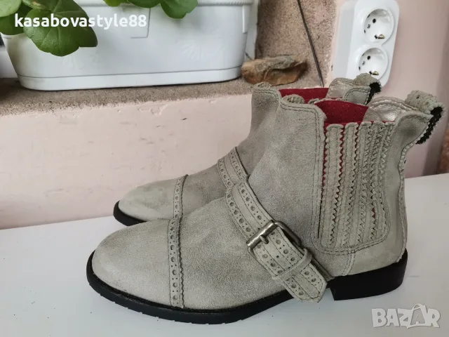 Дамски боти Естествен велур 37н.