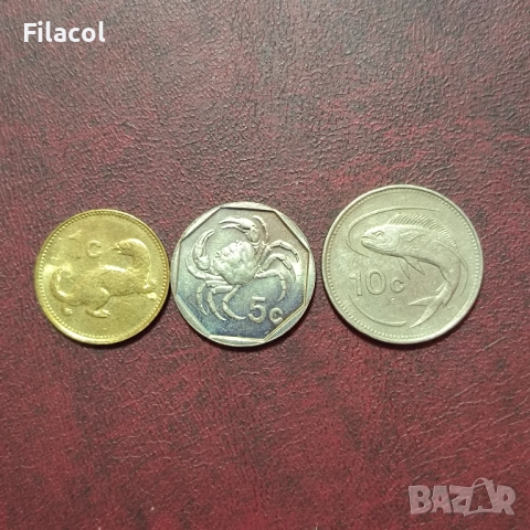 Малта 1, 5 и 10 цента 1991 и 1986 година