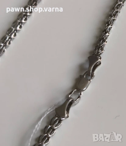 Винтидж сребърен синджир – 925 проба, снимка 5 - Колиета, медальони, синджири - 51421863