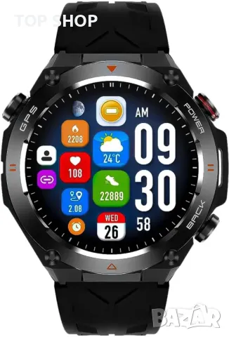 Смарт часовник ACTIVPRO GPS, HD сензорен екран, 1,45" кръгъл, водоустойчив, IOS Android, снимка 4 - Смарт часовници - 49551933