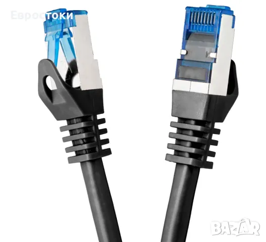 Кабел Lets-sell BIG1215 0,5m CAT.7 SSTP, комплект от 2 броя, BIGtec CAT7 пач кабел, мрежов кабел Eth