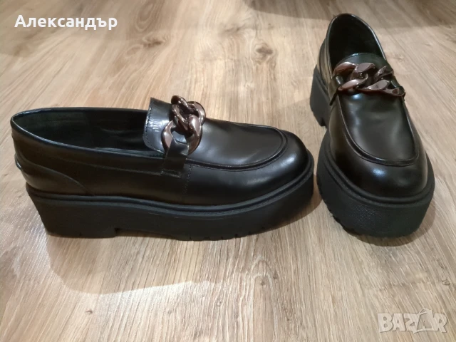 Кожени дамски мокасини Answear Lab, снимка 5 - Дамски елегантни обувки - 51371092