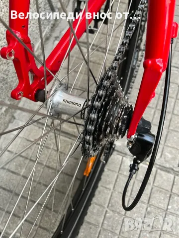 Алуминиев велосипед 26 цола 24 скорости преден амортисьор аиро капли палцови команди много запазено , снимка 10 - Велосипеди - 49780135