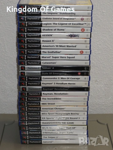 Игри за PS2 The Simpsons/Gladiator/Legion/Kessen/Catwoman/Marvel/Tekken 4/Godfather/Rayman/MikeTyson, снимка 14 - Игри за PlayStation - 54097586