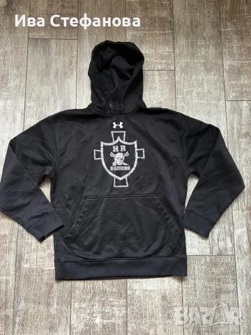 Under Armour USA оригинален черно ново худи блуза спотно горнище с качулка