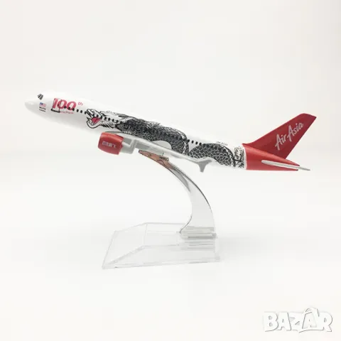 Еърбъс 320 самолет модел макет Airbus AIr Asia метален дракон авиокомпания, снимка 5 - Колекции - 48151766