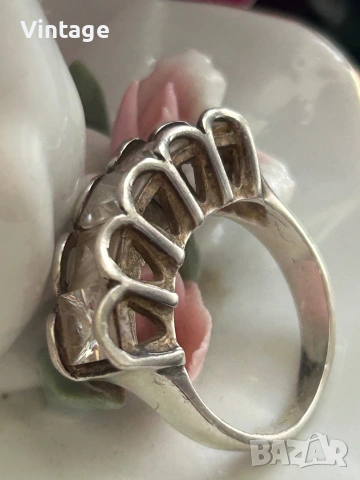Масивен сребърен пръстен , снимка 3 - Пръстени - 53982175