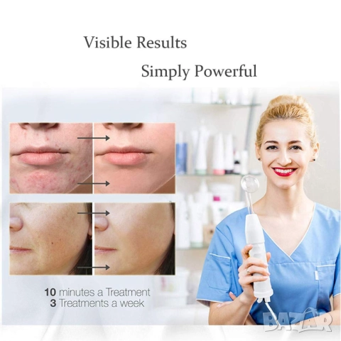 Дарсонвал 7 в 1 за лице, тяло, коса, акне, бръчки, лифтинг, гъбички, снимка 3 - Козметични уреди - 52006457