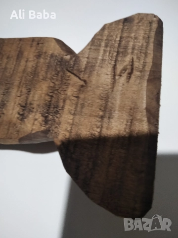 Красива статуетка дърворезба-подписана, снимка 2 - Статуетки - 51501818