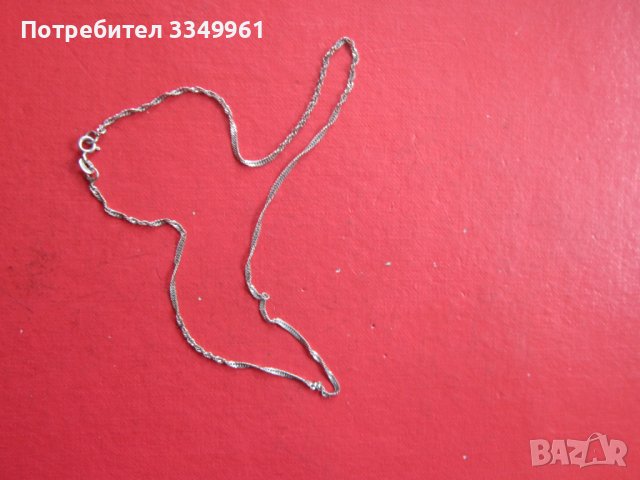 Сребърно колие верижка 925 проба 2, снимка 6 - Колиета, медальони, синджири - 36700542