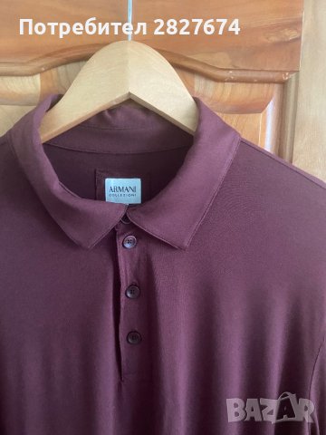 Мъжка поло блуза Armani Collezioni, снимка 3 - Блузи с дълъг ръкав и пуловери - 44245395