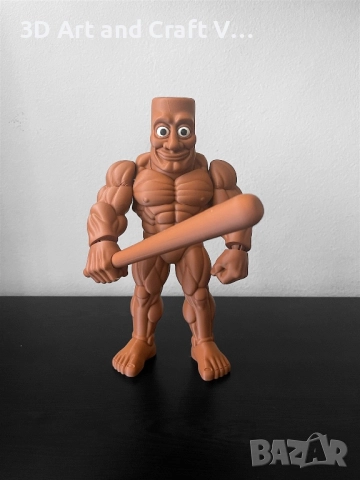 Фигура Тунг тунг тунг Muscle Sahur, снимка 2 - Фигурки - 51534926