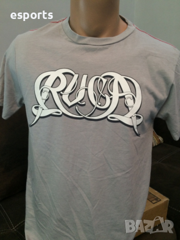 Мъжка тениска RVCA Slogan Light Grey размер М, снимка 5 - Тениски - 25975394