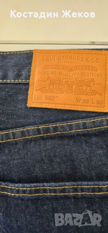 Нови. Мъжки оригинални дънки. Levi's 502. , снимка 5 - Дънки - 55824592
