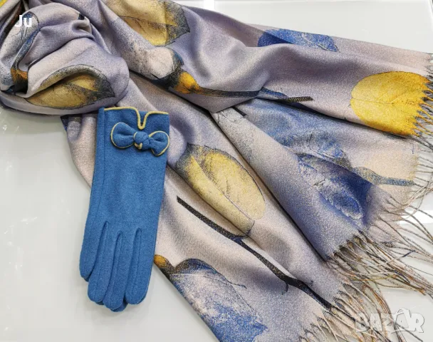 Кашмир стилен комплект за подарък Just S'bag Solunska7 Sofia , снимка 6 - Шалове - 36704923