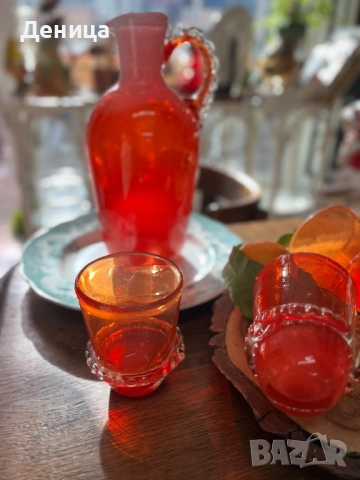 Огнено чудо от СССР В оригинал е с 4 чаши и е комплект , снимка 8 - Сервизи - 52634522