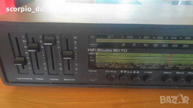 Saba HiFi Studio 8070 Receiver, снимка 3 - Ресийвъри, усилватели, смесителни пултове - 31561121