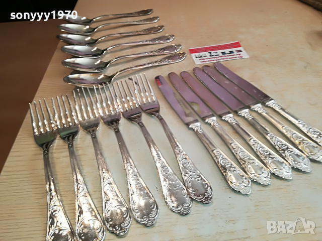 сребърни прибори за хранене от швеция 2304221738, снимка 4 - Антикварни и старинни предмети - 36546045