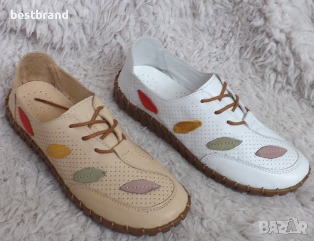 Обувки, естествена кожа, три цвята, код 352/ББ1/65, снимка 2 - Дамски ежедневни обувки - 40440126