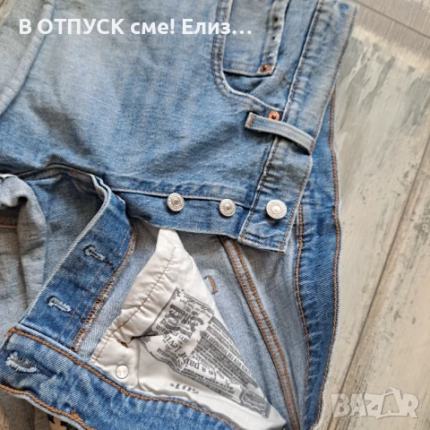 Къси дънкови панталони Levis 501 Peanut Снупи lmtd edition оригинал, снимка 2 - Панталони - 51166893