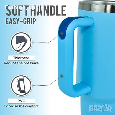 Нова Чаша с изолация от 40 унции с дръжка и сламка Подарък, снимка 7 - Други стоки за дома - 42895102