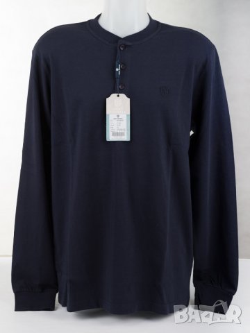 Тъмносиня памучна мъжка блуза марка Jimmy Sanders, снимка 2 - Блузи - 30351040