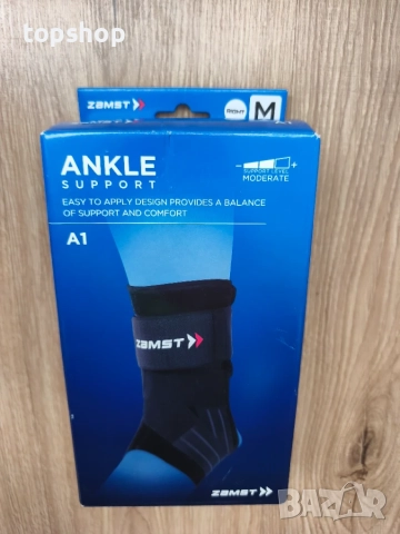 Чисто Нова Ортеза за Глезен Zamst A1 Black (Размер M - За ДЕСЕН крак) , снимка 9 - Ортези и протези - 55942329