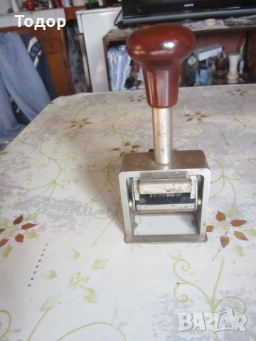 Старинен бакелитов ЖП печат 1881, снимка 8 - Колекции - 30083488