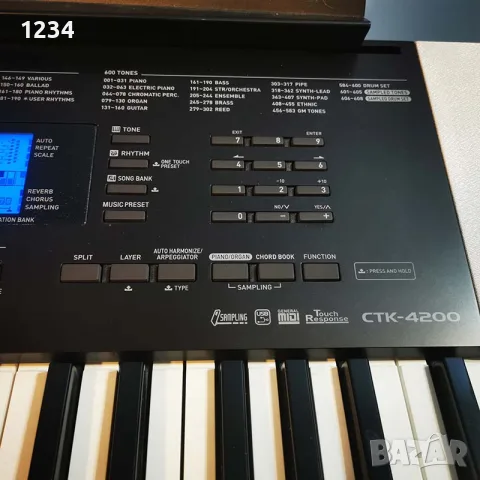 синтезатор клавир CASIO CTK-4200 пиано с плътни динамични клавиши и USB, снимка 4 - Синтезатори - 55948717
